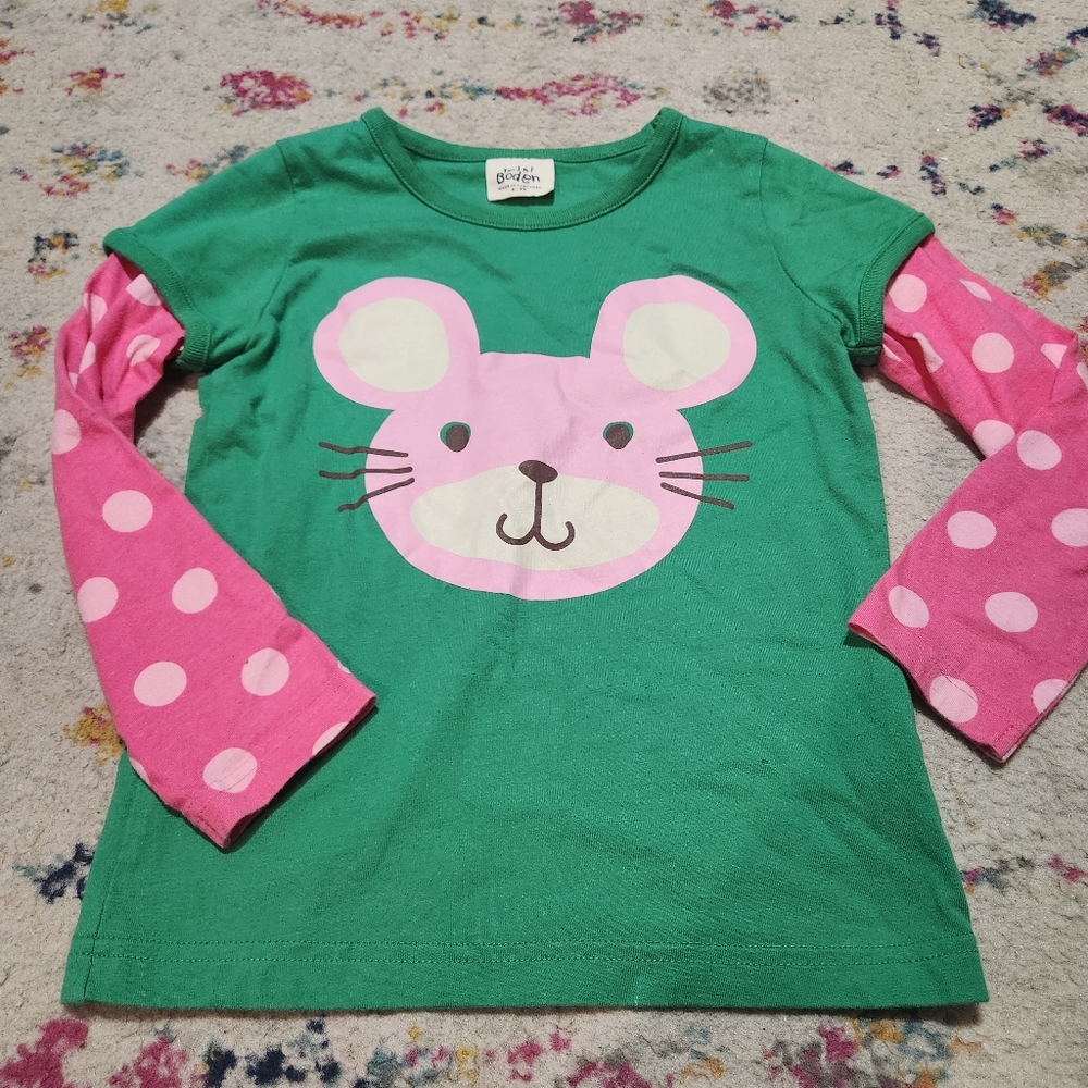 💘 Boden Girls Mouse Tee